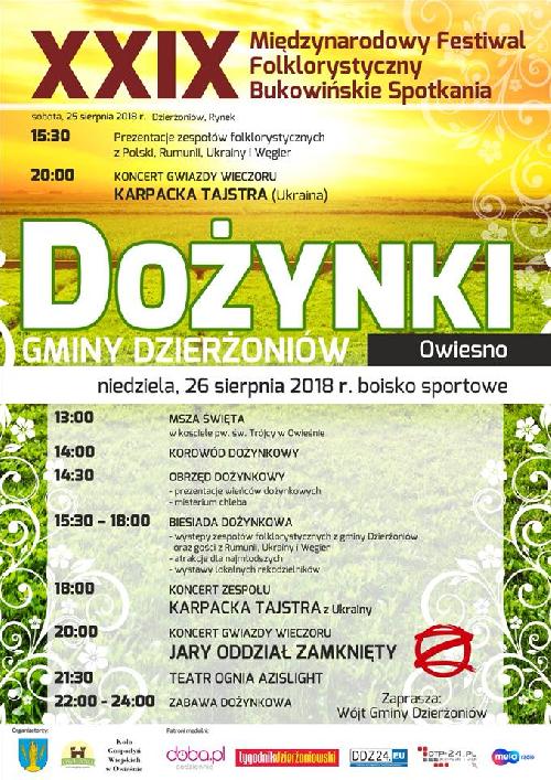 Owiesno - Międzynarodowy Festiwal Folklorystyczny Bukowieńskie Spotkania.