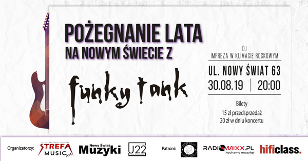 Pożegnanie Lata na Nowym Świecie z Funky Tank.